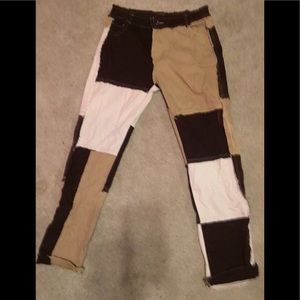 Patched jeans! Medium! Never worn. Came from posh